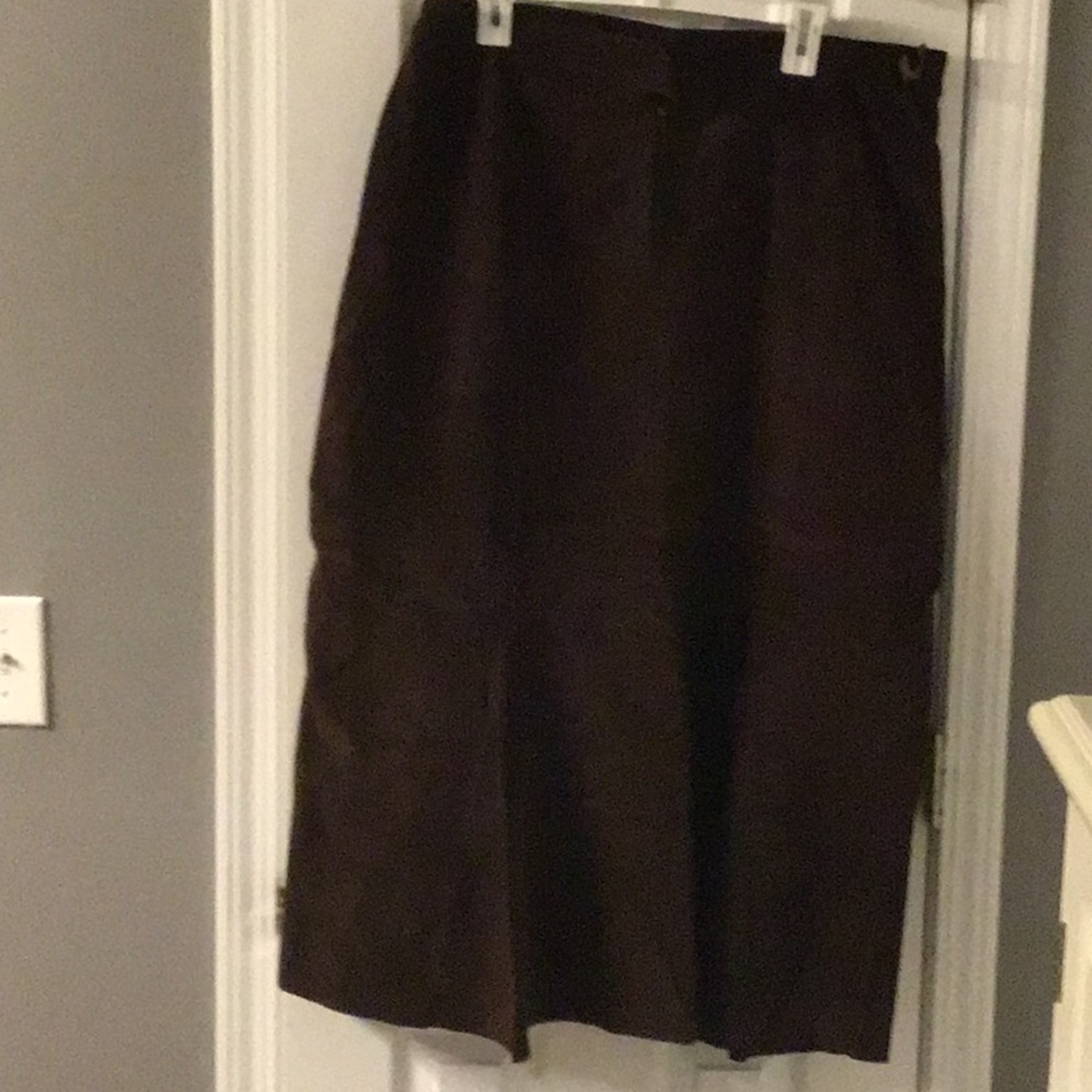 New Chocolate Suede Skirt